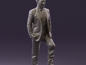 man in suit 0413 3d print ready Modelo de Impressão 3D