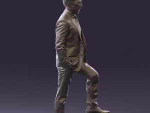 man in suit 0413 3d print ready Modelo de Impressão 3D