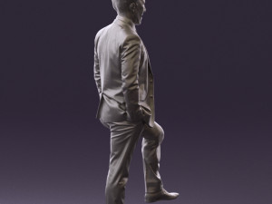man in suit 0413 3d print ready Modelo de Impressão 3D