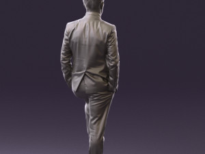 man in suit 0413 3d print ready Modelo de Impressão 3D