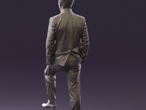 man in suit 0413 3d print ready Modelo de Impressão 3D