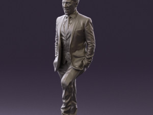 man in suit 0413 3d print ready Modelo de Impressão 3D