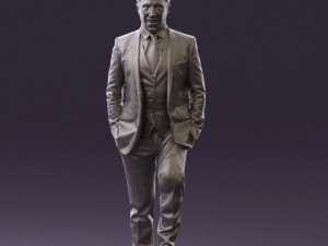 man in suit 0413 3d print ready Modelo de Impressão 3D