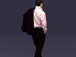 legs cross man 0417 3D Model