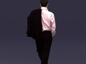 legs cross man 0417 3D Model