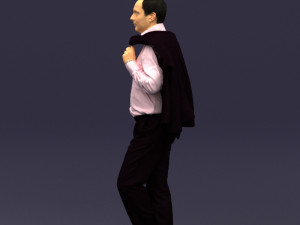 legs cross man 0417 3D Model