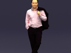 legs cross man 0417 3D Model