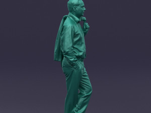 legs cross man 0417 3D Model