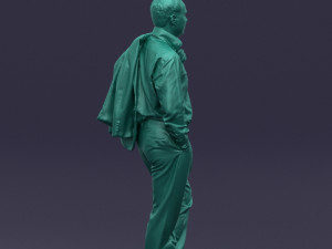 legs cross man 0417 3D Model