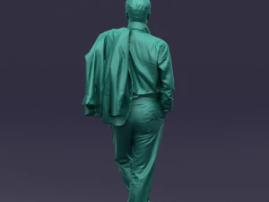 legs cross man 0417 3D Model