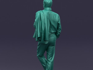 legs cross man 0417 3D Model