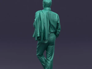 legs cross man 0417 3D Model