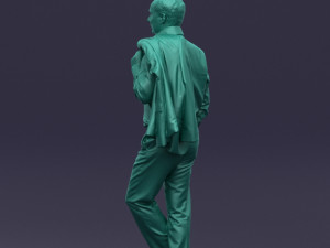 legs cross man 0417 3D Model
