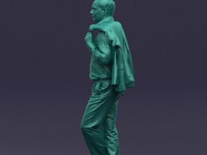 legs cross man 0417 3D Model