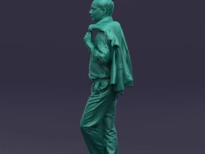 legs cross man 0417 3D Model