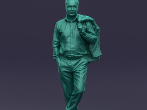 legs cross man 0417 3D Model