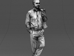 legs cross man 0417 3D Model