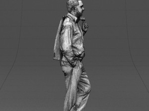 legs cross man 0417 3D Model