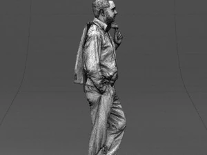 legs cross man 0417 3D Model