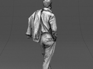 legs cross man 0417 3D Model