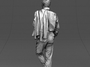 legs cross man 0417 3D Model