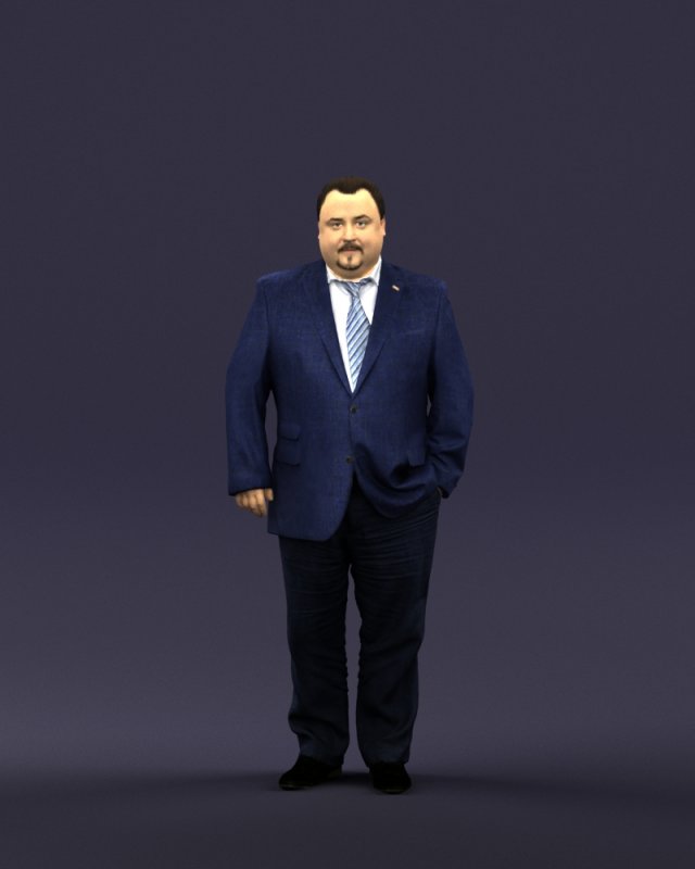tie man 0418 3d print ready 3D Baskı Modeli .c4d .max .obj .3ds .fbx .stl .blend 