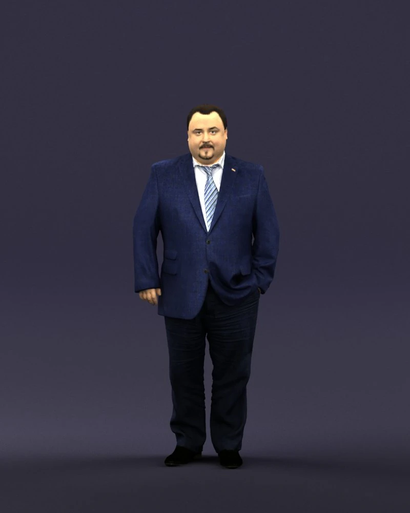 tie man 0418 3d print ready 3D Print Model .c4d .max .obj .3ds .fbx .stl .blend