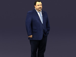 tie man 0418 3d print ready 3D Baskı Modeli