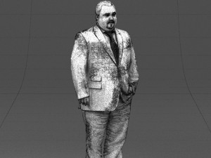 tie man 0418 3d print ready 3D Baskı Modeli