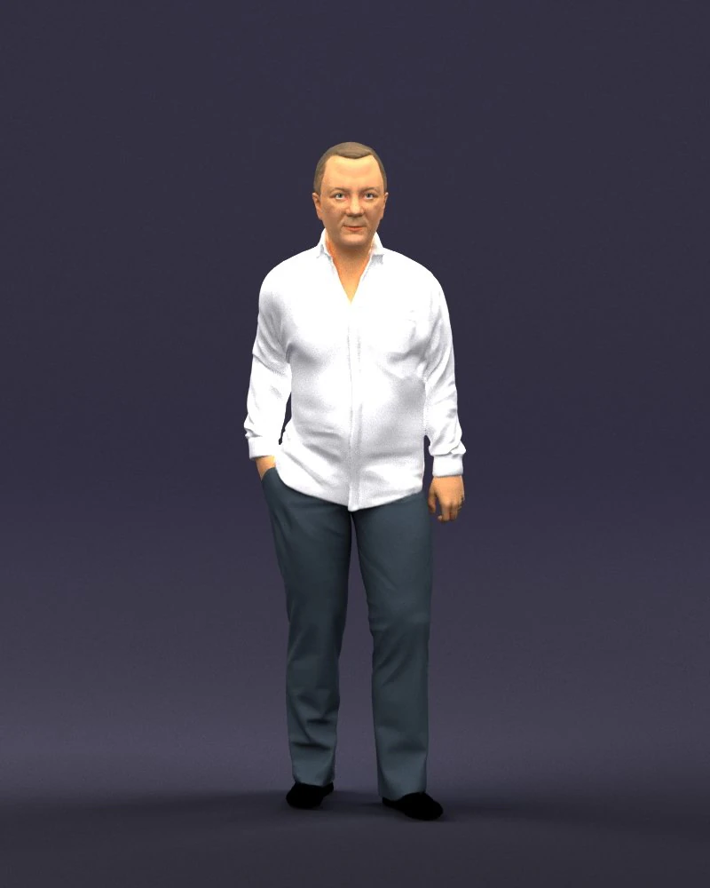 hand in pocketman 0420 3D Model .c4d .max .obj .3ds .fbx .stl .blend