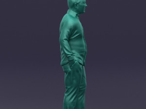 hand in pocketman 0420 3d print ready 3Dプリントモデル