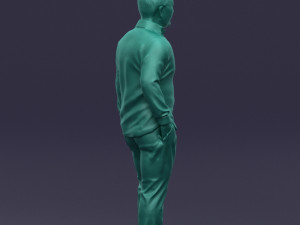 hand in pocketman 0420 3d print ready 3Dプリントモデル
