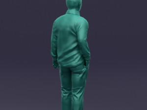 hand in pocketman 0420 3d print ready 3Dプリントモデル