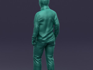 hand in pocketman 0420 3d print ready 3Dプリントモデル