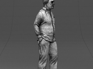 hand in pocketman 0420 3d print ready 3Dプリントモデル