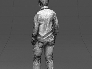 hand in pocketman 0420 3d print ready 3Dプリントモデル