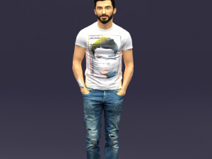 beard man 0421 3D-Modell