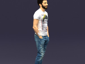 beard man 0421 3D Модель