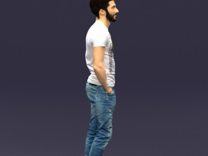 beard man 0421 3D Модель