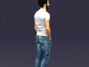 beard man 0421 3D Модель