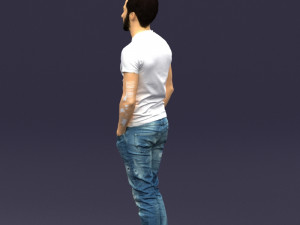 beard man 0421 3D Модель