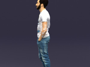 beard man 0421 3D Модель