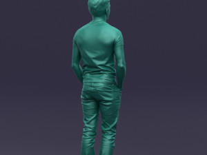 beard man 0421 3D Модель