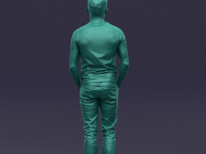 beard man 0421 3D Модель