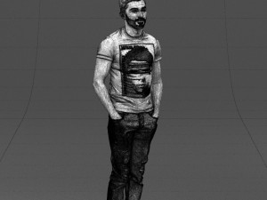 beard man 0421 3D Модель