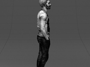 beard man 0421 3D Модель