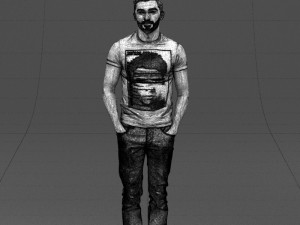 beard man 0421 3D Модель