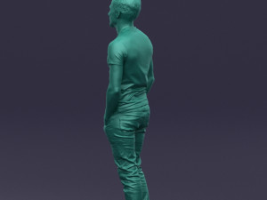 beard man 0421 3d print ready Model Cetak 3D