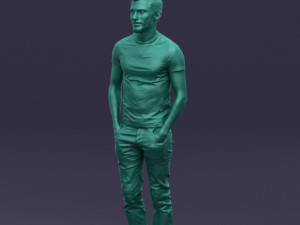beard man 0421 3d print ready Model Cetak 3D