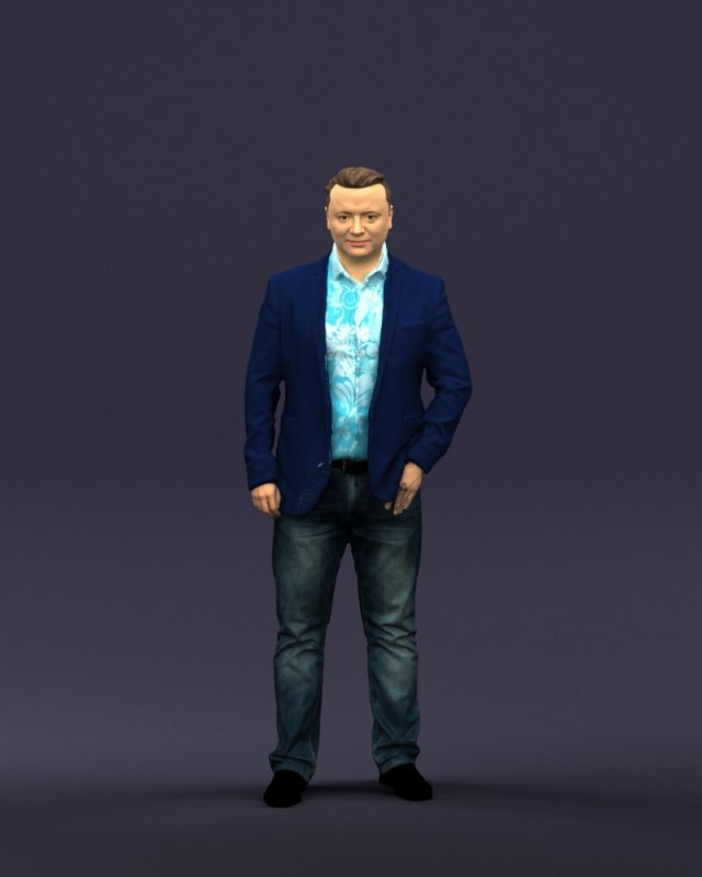 cool jeans man 0422 3D 模型 .c4d .max .obj .3ds .fbx .stl .blend 